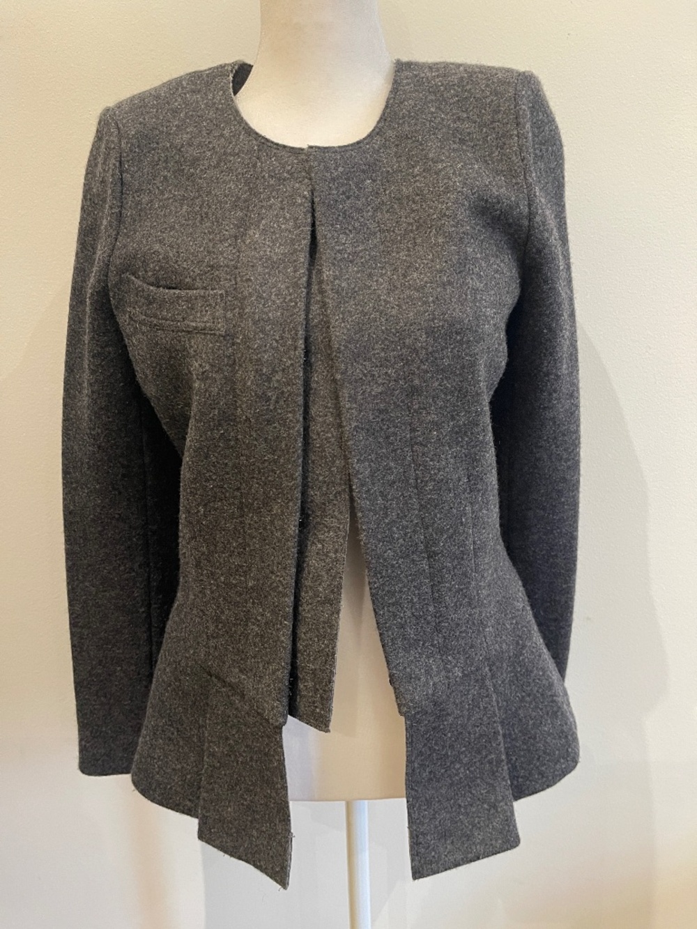 Isabel Marant Dark Grey Fitted Wool Blazer Size 38